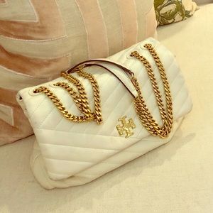 Tory Burch large chevron leather crossbody bag